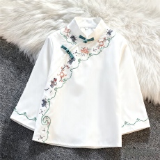 批发2025<b class='q'>夏</b>季新款改良日常小个子新中式短袖国风立领盘扣旗袍显瘦上衣