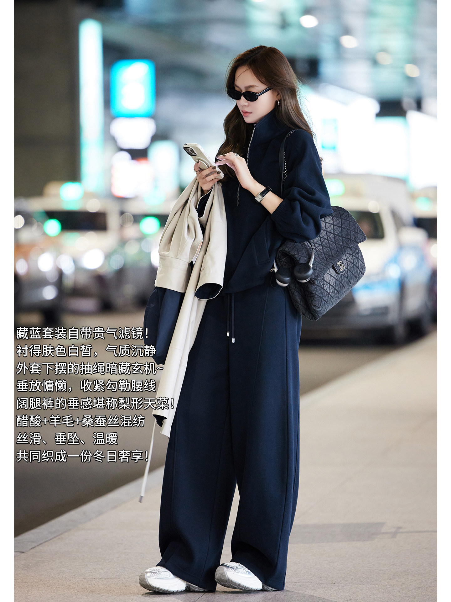 아름다움 대양 meiyang 지금 지금 두꺼움 가죽 세트 하프 지퍼 맨위 재킷 밴딩 캐주얼 바지 화요일