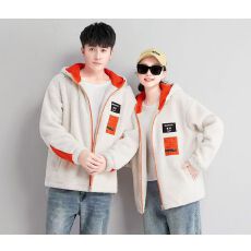 批发【清货断码】羊羔绒宽松休闲卫衣秋<b class='q'>冬</b>款洋气潮流加绒加厚单件外套