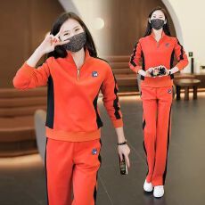 批发【时尚经典款】运动套<b class='q'>装</b><b class='q'>女</b>春秋2026洋气显瘦立领卫衣阔腿裤<b class='q'>两件</b>套