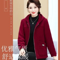 批发【复合加绒款】中老年秋冬灯芯绒<b class='q'>外套</b>女加厚<b class='q'>妈妈装</b>宽松保暖<b class='q'>外套</b>
