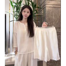 批发新款<b class='q'>夏季</b>休闲风2026妈妈套装中袖短裤新中式原宿风时尚简约两件套