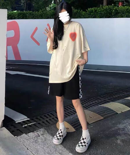 슈퍼 화재 반바지 여자 학생 여름 새로운 얇은 스타일 한국 스타일 밴딩 하이웨이스트 다용도 넓은 다리 캐주얼 검정색 오부 바지