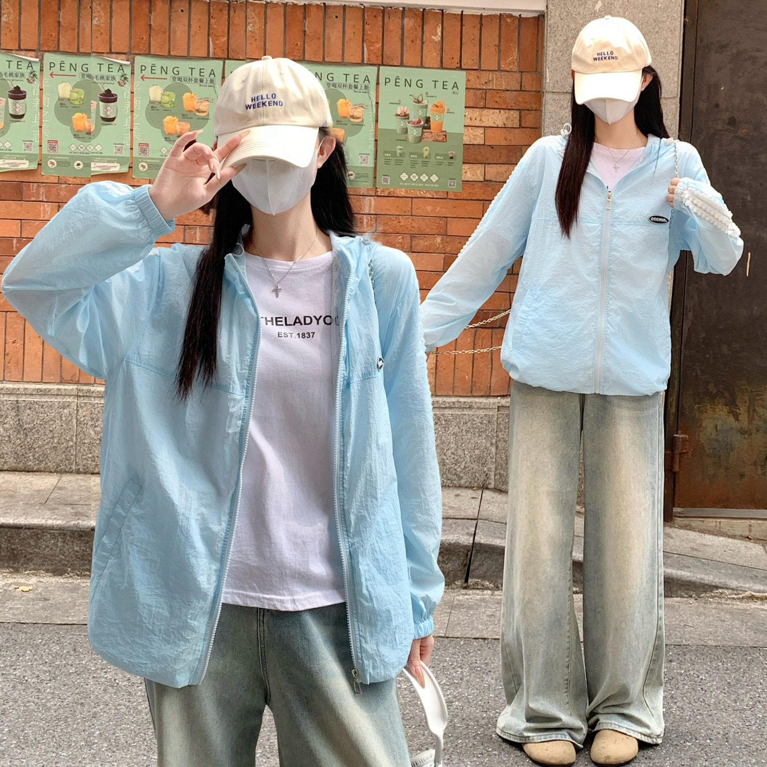 레이스 레이스 자외선 차단 의류 야외 맨위 빅 사이즈 여성 의류 지방 mm 200 kg 학원 스타일 루즈핏 패션 재킷 여름