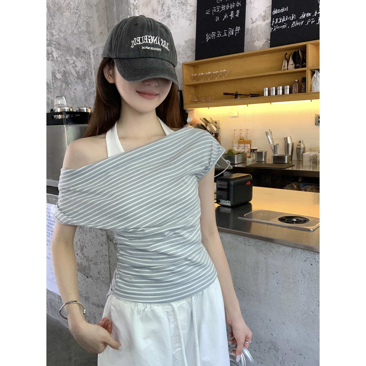 FA35020# 早秋韩版撞色...