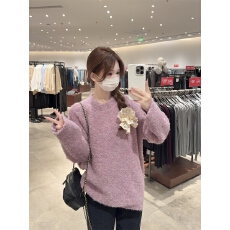 批发实拍实价 秋冬<b class='q'>韩版</b>温柔百搭圆领宽松插肩加厚保暖内搭<b class='q'>针织衫</b>毛衣