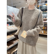 批发实拍实价 秋冬<b class='q'>韩版</b>慵懒宽松插肩圆领套头毛衣<b class='q'>针织衫</b>长袖打底上衣