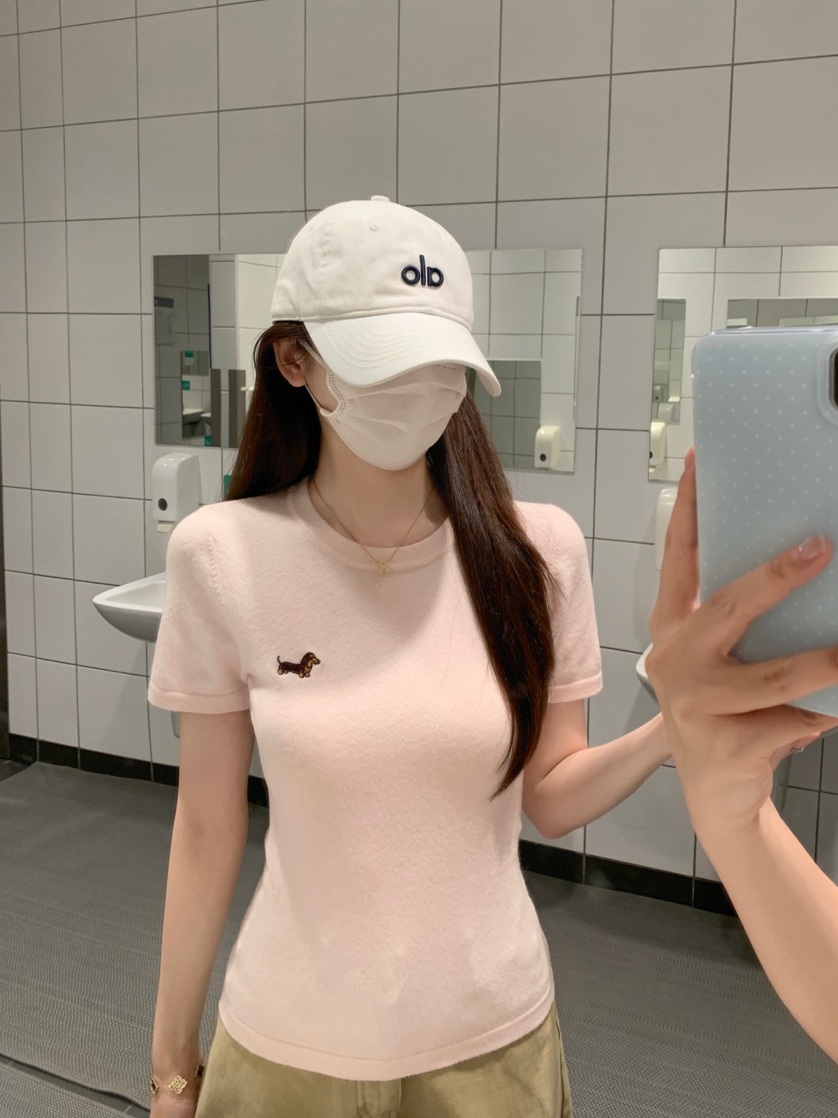 실사 정가 여름 한국 스타일 라운드 넥 자수 몸매 가꾸기 슬림해 보이는 품격 다용도 반팔 니트 스웨터 맨위