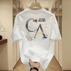 批发美式复古夏季潮牌<b class='q'>嘻哈</b>半袖宽松加肥加大码oversize国潮短袖t恤衫