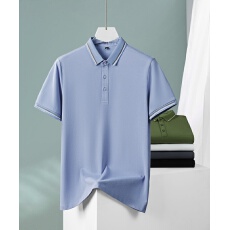 批发男士纯棉夏季新款休闲宽松保罗衫纯色百搭体恤透气商务POLO衫短袖