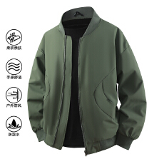批发跨境棒球服外套男2025新款春<b class='q'>夏</b>季薄款潮牌宽松飞行员夹克运动外套