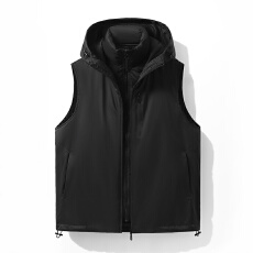 批发冬季白鸭绒高品质<b class='q'>男士</b>跨境户外连帽外套三合一羽绒马甲可拆卸内胆