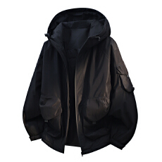 批发跨境秋冬新款羽绒服短款连帽<b class='q'>时尚</b>潮流爆款宽松情侣上衣#90%白鸭绒