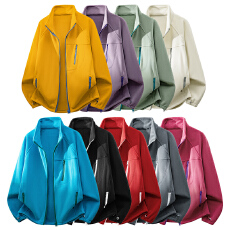 批发新款抓绒衣男士加绒加厚保暖立领开衫休闲卫衣秋冬户外奥粒绒外套