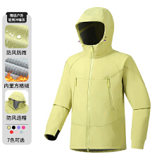 跨境秋冬新款情侣软壳衣防风防水男女风衣时尚潮流百搭户外登山服