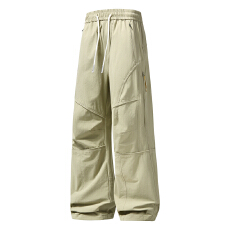 批发跨境男<b class='q'>春</b>秋防泼水长裤宽松休闲直筒潮流高街潮牌高品质机能冲锋裤