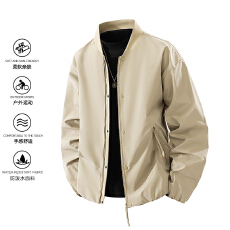 批发跨境潮流春秋冬夹克外套<b class='q'>男</b>士休闲情侣潮牌宽松百搭棒球领夹克外套