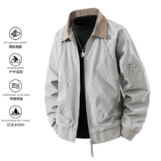 批发跨境春秋冬<b class='q'>男</b>士休闲外套情侣款潮牌宽松百搭防泼水立领夹克上衣