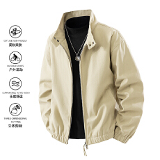 批发跨境春秋冬男士休闲外套情侣款潮牌宽松百搭立领夹克潮流时尚上衣