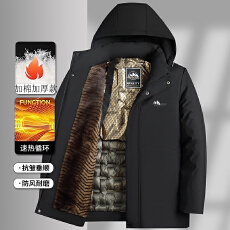 批发冬季<b class='q'>新款</b>加厚中年男士棉衣商务休闲加绒棉袄中青年棉服爸爸装外套