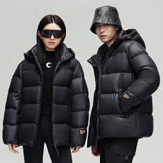 批发羽绒服黑金短款冬季<b class='q'>男士</b>加厚连帽白鸭绒新款原创高品质上衣<b class='q'>外套</b>