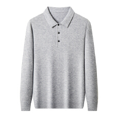 批发跨境高品质<b class='q'>男士</b>280克羊毛针织纯色毛衣打底衫春秋季中年<b class='q'>男士</b>薄款