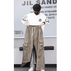 批发实体店可二开国潮高街工装男士春秋冬潮牌痞帅宽松休闲直筒长裤