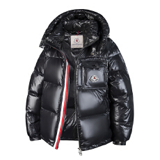 批发跨境潮牌冬季新款情侣短款白鹅绒<b class='q'>男</b>女保暖防风潮流<b class='q'>羽绒服</b>连帽外套