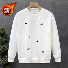 批发印花秋<b class='q'>冬</b>卫衣男士春秋<b class='q'>冬</b>韩版新款圆领宽松加绒上衣港风潮流长袖