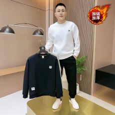 批发印花春秋冬<b class='q'>卫衣</b>男士春秋冬韩版新款圆领宽松加绒上衣港风潮流<b class='q'>长袖</b>