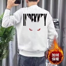 批发印花春秋冬<b class='q'>卫衣</b>男士春秋冬韩版新款圆领宽松加绒上衣港风潮流<b class='q'>长袖</b>