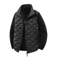 批发跨境新款男女同款<b class='q'>户外</b>运动轻薄羽绒马甲高品质新国标90绒情侣背心