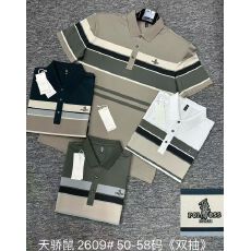 批发跨境夏季新款<b class='q'>男</b>士短袖T恤条纹外贸中老年爸爸款休闲宽松<b class='q'>POLO</b><b class='q'>衫</b>