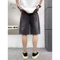 跨境实体店高品质男士新款洗水牛仔裤夏季休闲宽松潮流工装短裤