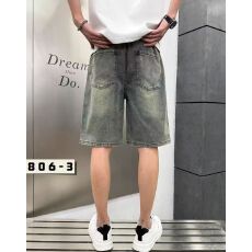 跨境实体店高品质男士新款洗水牛仔裤夏季休闲宽松潮流工装短裤