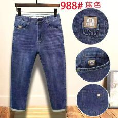 批发实体店高品质男士春<b class='q'>夏</b>秋牛仔裤潮流百搭直筒裤宽松休闲透气长裤