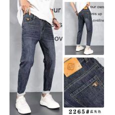 实拍高品质新款春夏薄款男士潮流百搭柔软弹力休闲牛仔直筒长裤