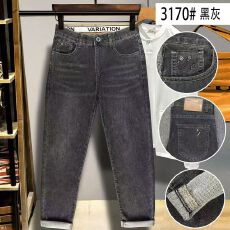 批发实拍高品质新款春<b class='q'>夏</b>薄款男士潮流百搭柔软弹力休闲牛仔直筒长裤