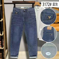 批发实拍高品质新款春<b class='q'>夏</b>薄款男士潮流百搭柔软弹力休闲牛仔直筒长裤
