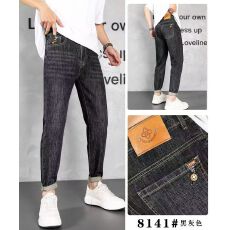 批发实拍高品质新款春<b class='q'>夏</b>薄款男士潮流百搭柔软弹力休闲牛仔直筒长裤
