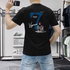 批发新款短袖t恤男夏季韩版潮流简约半袖上衣港风宽松休闲潮牌体恤衫