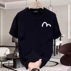 跨境短袖t恤男士潮牌夏季宽松五分袖新款网红潮流ins简约印花上衣