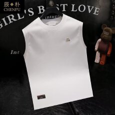 批发跨境潮牌坎肩上衣美式复古街拍风港风<b class='q'>个性</b>印花<b class='q'>T</b><b class='q'>恤</b>潮男士背心<b class='q'>t</b>衫