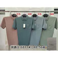 批发跨境实体爸爸POLO衫短袖夏季韩版t衫潮流<b class='q'>时尚</b>半袖翻领男装T恤上衣
