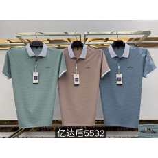 批发跨境实体爸爸POLO衫短袖夏季韩版t衫潮流<b class='q'>时尚</b>半袖翻领男装T恤上衣