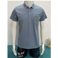 批发跨境实体爸爸POLO衫短袖夏季韩版t衫潮流时尚半袖翻领男装T恤上衣