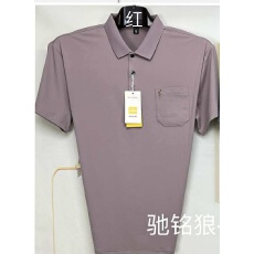 批发跨境实体爸爸POLO衫短袖夏季韩版t衫潮流时尚半袖翻领男装T恤上衣