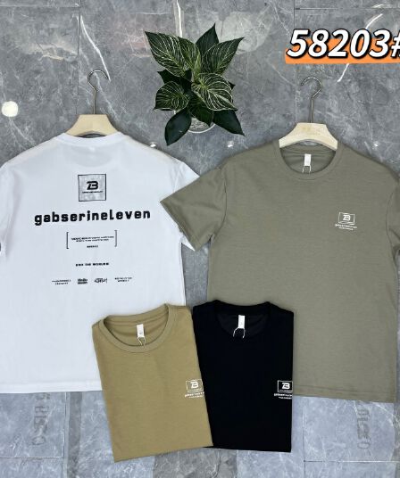 물리적 저장소 실사 조수 브랜드 남성 여름 라운드 넥 알파벳 티셔츠 프린트 캐주얼 루즈핏 순면 반팔 맨위 티셔츠