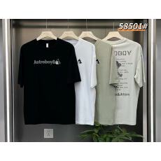 批发实体高品质潮牌时尚印花圆领男士纯棉短袖百搭休闲宽松T恤上衣服