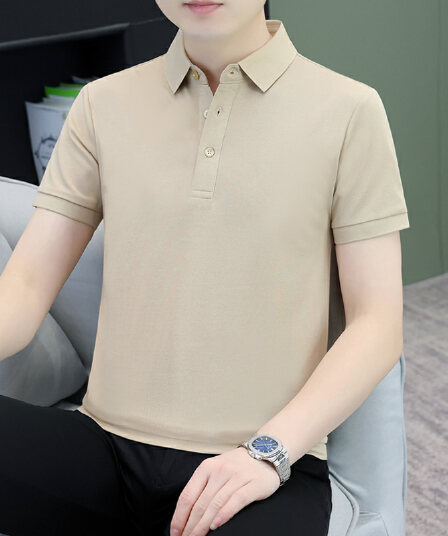 여름 얼음 센스 남성 새로운 POLO 셔츠 트렌드 반팔 암살 자수 캐주얼 루즈핏 다용도 티셔츠 폴로 칼라 맨위 티셔츠
